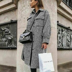 H&M shirt jacket shacket